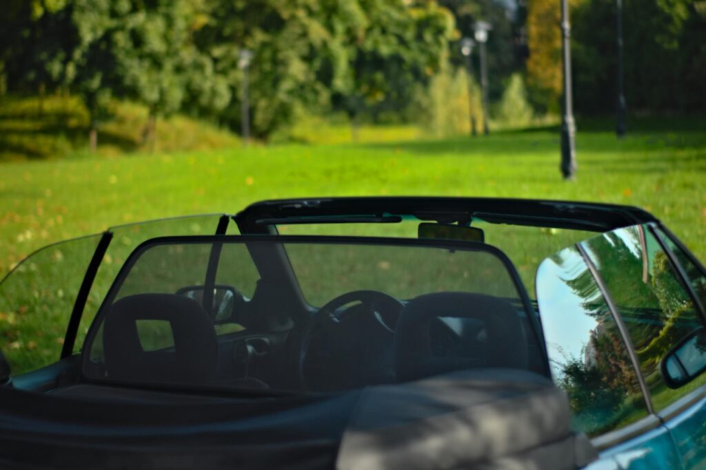 opel astra f cabrio windshot